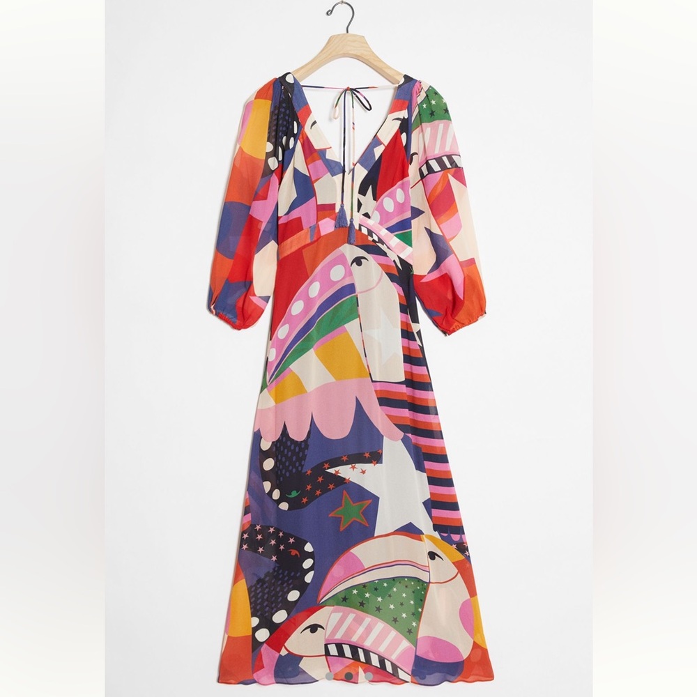 FARM Rio Tucan Pattern Dress- NWT-S